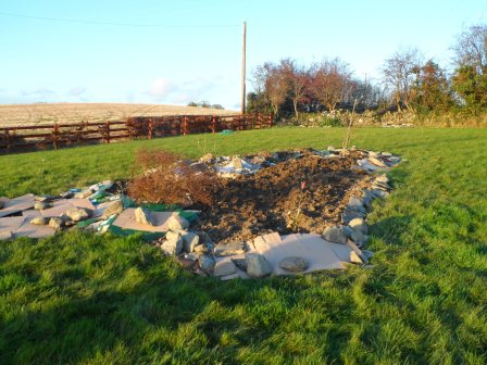 Back to being ugly again. Covering up with newspapers and cardboard.  At least I took