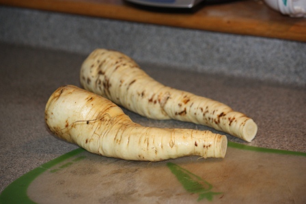 The parsnips were a nice size.