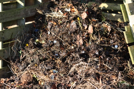 You can still see the straw. Taking a bit of time to break down.