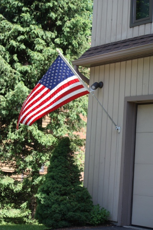 Rob & Lisa's flag looks really nice in the breeze.