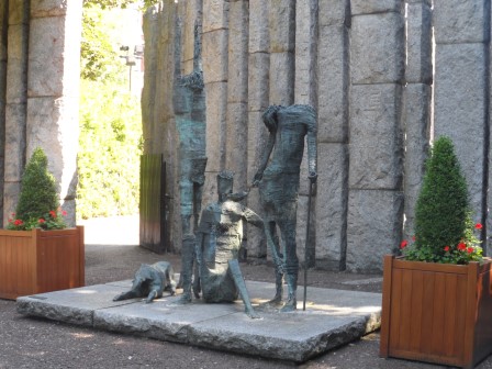  Irish Famine Memorial at St. Stephen's Green Park. 