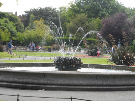 One of the fountains.