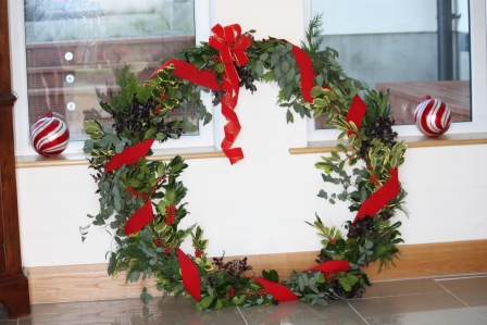 Our finished wreath.