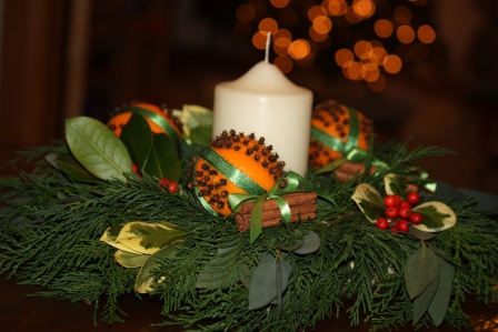 Clove & Orange Pomander Wreath