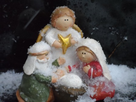 Nativity in the snow
