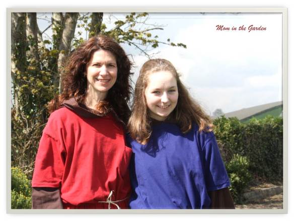 My oldest daughter and I at the re-enactment