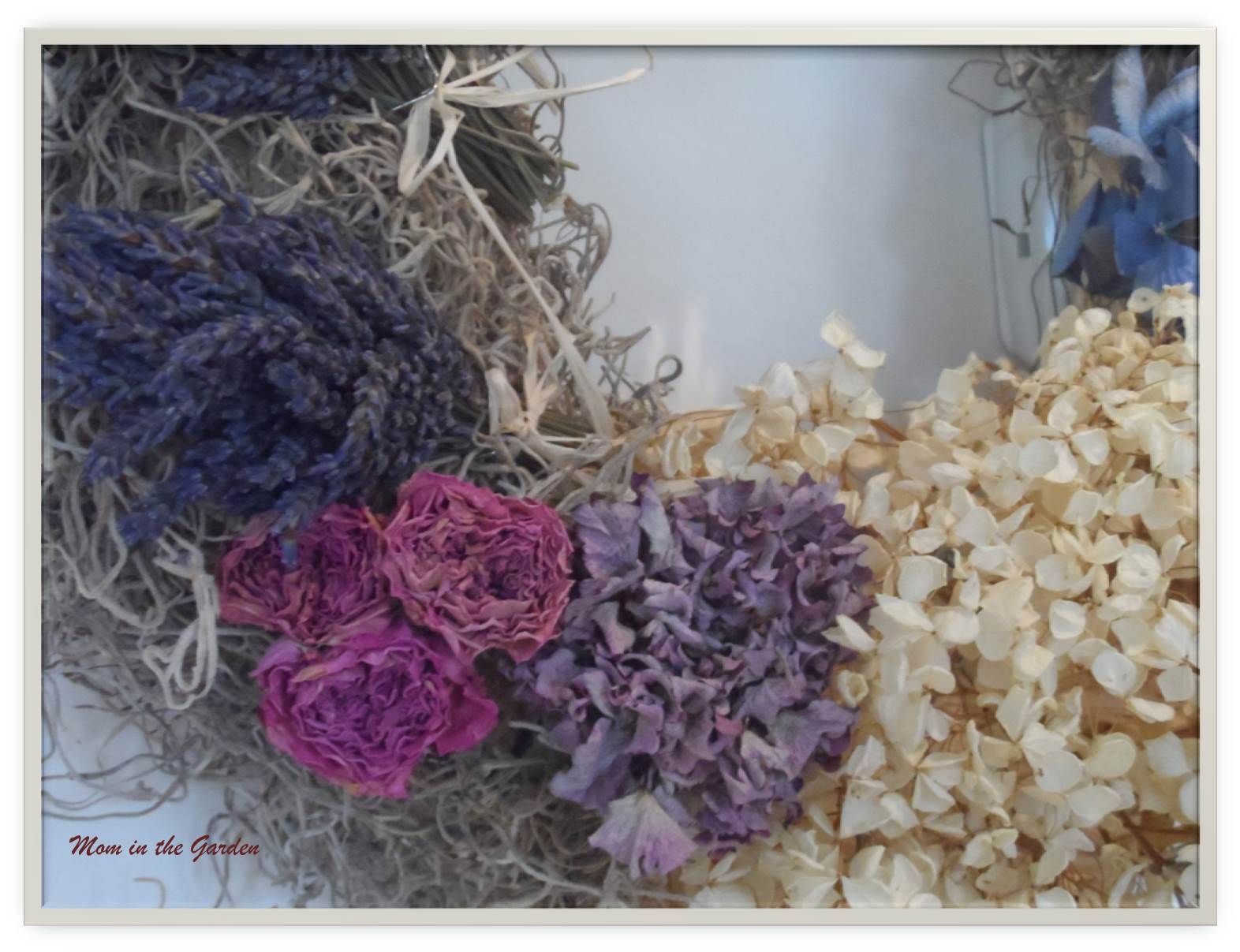 lavender, roses, and hydrangea