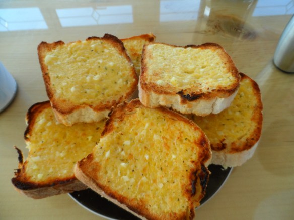 fresh garlic bread