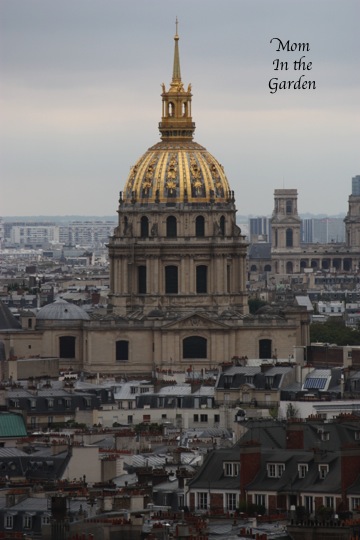 Sights of Paris from the first level of the Eiffel Tower