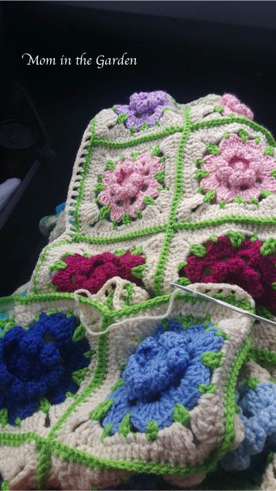 working on the border while in the car