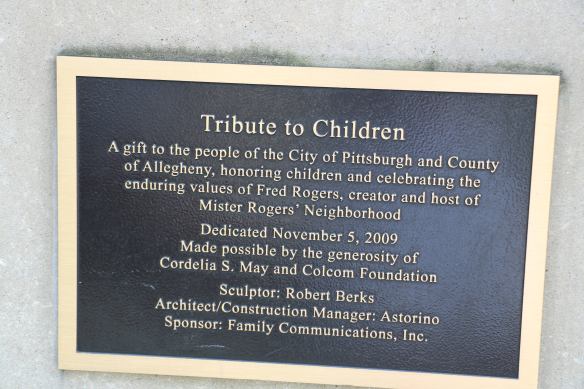 Tribute to the Children plaque