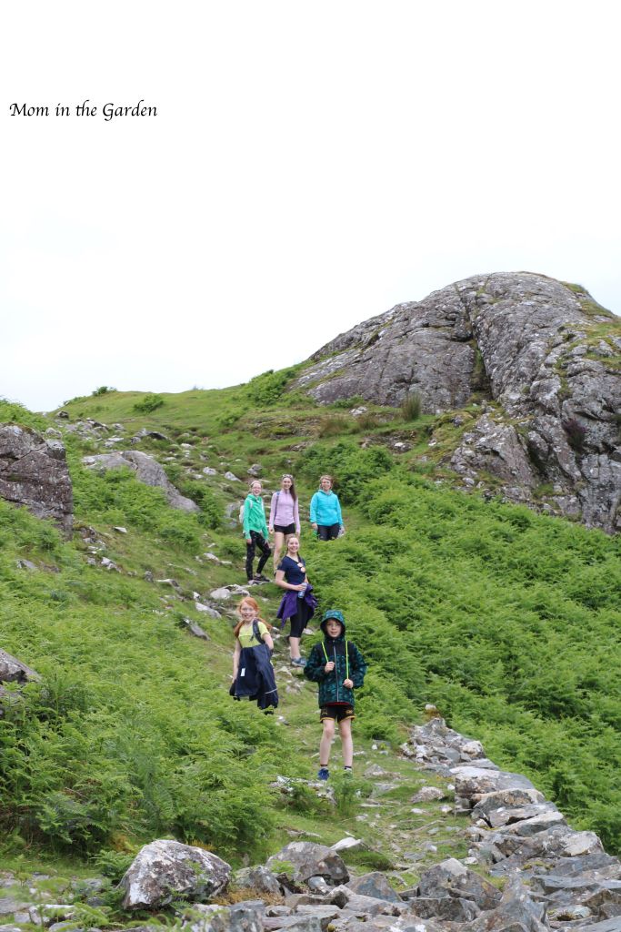 climbing high on the Killary coastal path