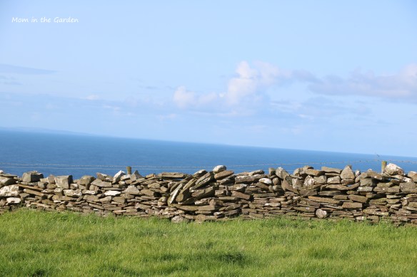 Sone wall with view of the sea