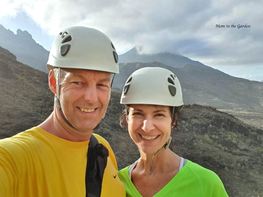 Dana and Páraic at the start of Barranco del Infierno in Adeje, Tenerife