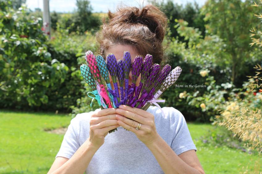 Mom in the Garden with Lavender Wands