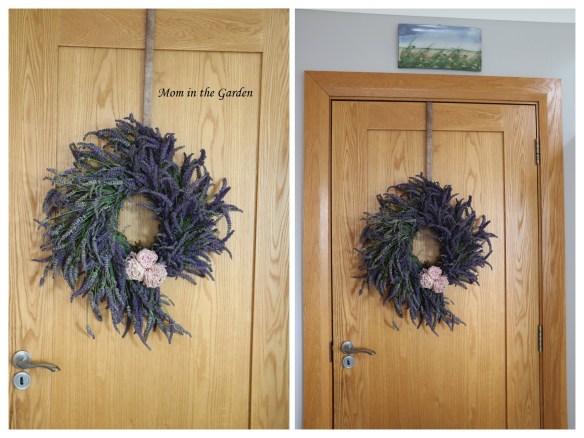 lavender wreath inside collage