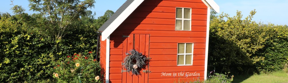 Playhouse with lavender wreath