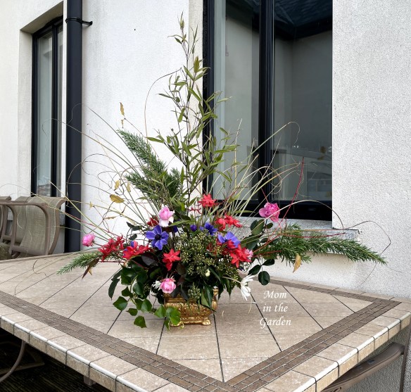 flower arrangement outside