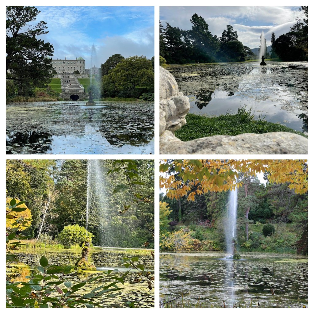 Triton lake at Powerscourt House and Gardens