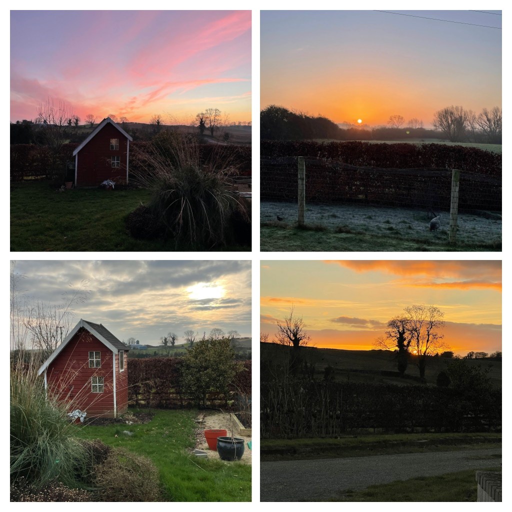 sky views in morning and evening