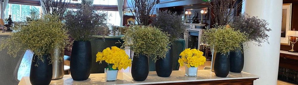 flowers at Powerscourt Hotel