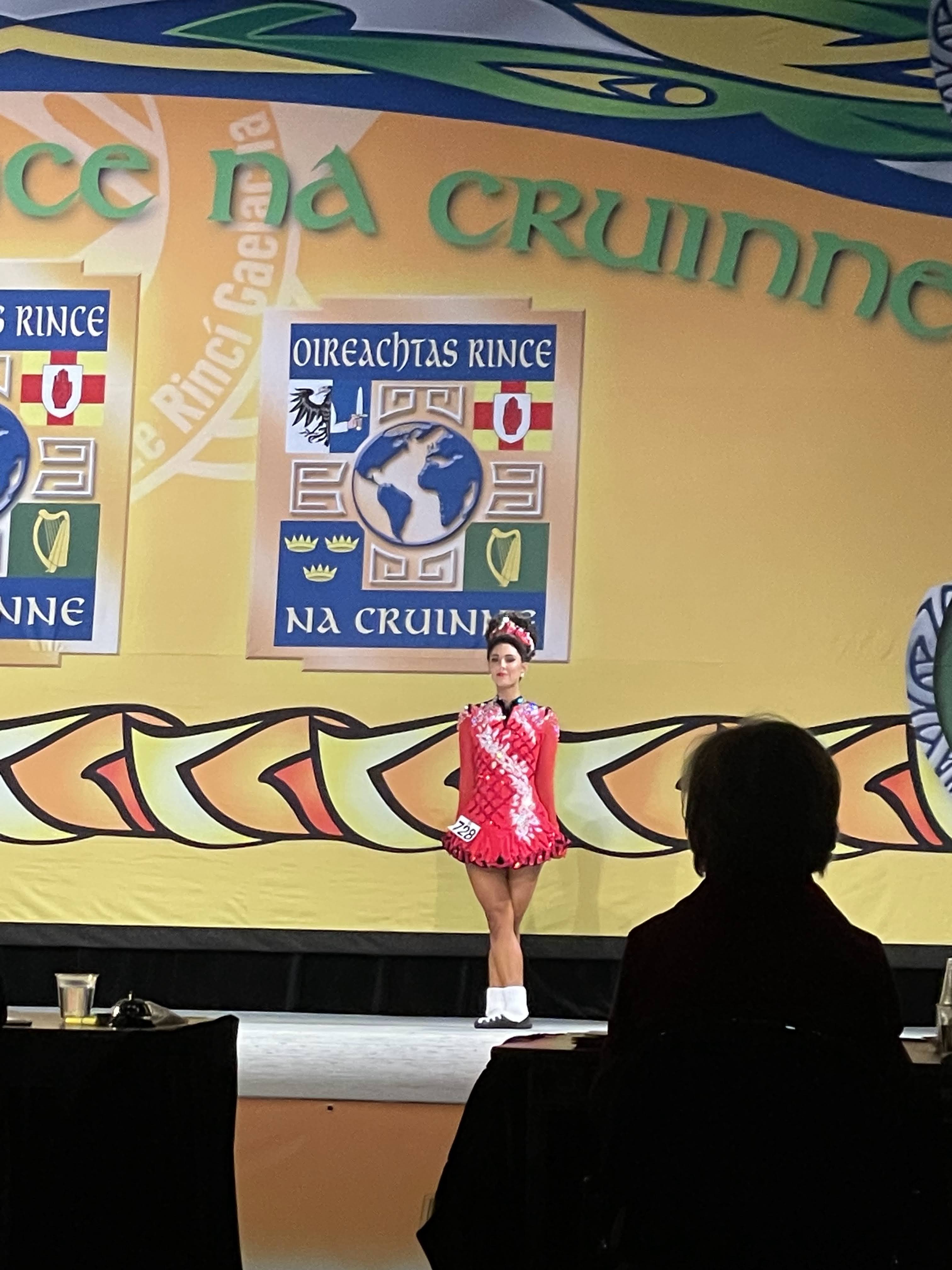 Cliona on the World stage for her reel.